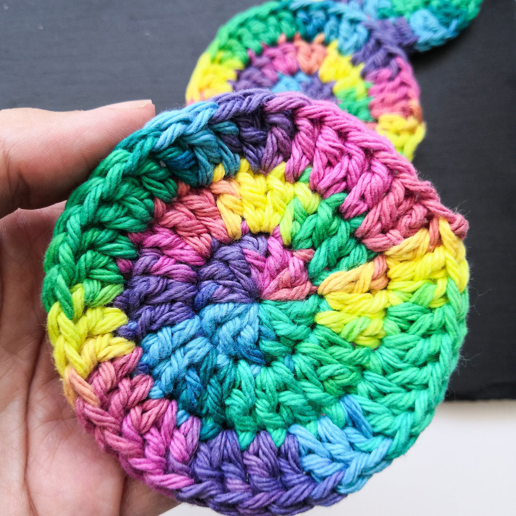 100 % cotton reusable face scrubbies