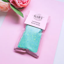 Load image into Gallery viewer, Lavender bath dust- Essential oil bath bomb powder
