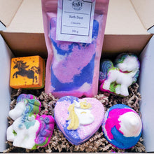 Load image into Gallery viewer, Unicorn bath bomb gifts for girls
